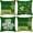 B-st Patricks-01, variant on Hello Spring Pillow Covers 20x20 Set of 4 Floral Throw Pillow Covers Spring Summer Decorative Cushion Covers Truck Biycle Flower Pillow Cases for Home Sofa Couch Outdoor Decor (20 by 20)