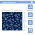 thumbnail image 5 of SKYSONIC Blue Snowflake Washcloths Set of 4, Highly Absorbent Soft Cotton Fingertip Towels for Bathroom, Kitchen, Gym, Spa, Home Decor, 12 x 12 Inch, 5 of 7