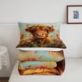 thumbnail image 4 of SUTENGDA Farmhouse 3-Piece Animal Floral Comforter Set  Full, 4 of 6