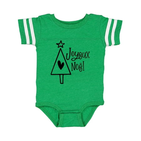 

Inktastic Joyeux Noël- Christmas Tree Gift Baby Boy or Baby Girl Bodysuit