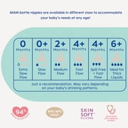 MAM Newborn Gift Set, Best Pacifiers and Baby Bottles for Breastfed Babies, Feed & Soothe Set, White, 6-Count