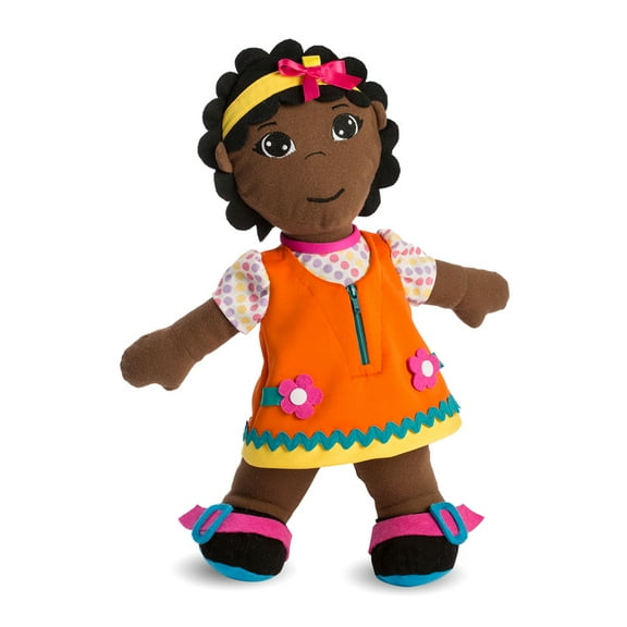 Multicultural Fastening Dolls, African Girl | Bundle of 5 Each