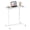 White, variant on Furnibear Height Adjustable Sit-to-Stand Rolling Computer Desk with Lockable Casters and Steel Frame, White
