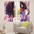 thumbnail image 5 of Black Curtains,Cartoon Unicorn Curtains & Drapes American African Blackout Curtains,Afro Hair Princess Melanin Curtains Magical Animal Horse Kawaii Room Decor, 5 of 6