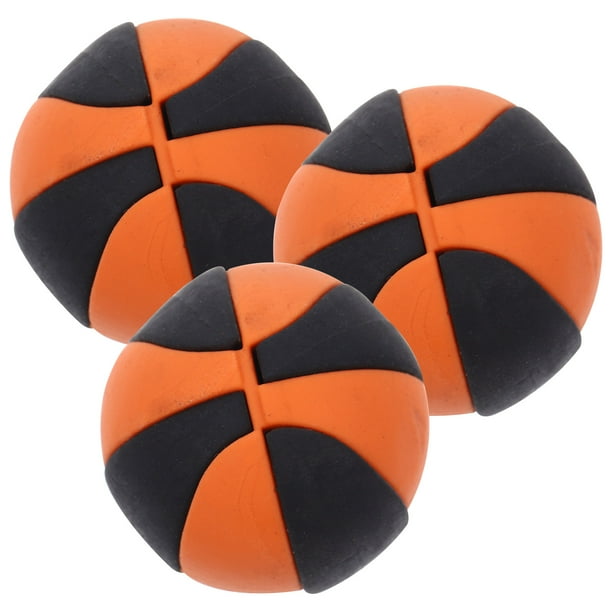 3 mini pelotas de baloncesto para casa de muñecas, pelotas deportivas de goma en miniatura.