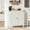 White, variant on Yeshouse Storage Cabinet with Doors and Shelves, White, 30” L x 15.7” W x 31.5” H Inches