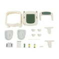 thumbnail image 4 of Green White PP and PU Bedside Commode, Portable Toilet, Toilet with Sensor Night Light With TPE Non-Slip Feet, 4 of 22