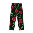 thumbnail image 4 of Junzan Men'S Pajama Pants Cherry Sleepwear Pants Pj Bottoms Drawstring And Pockets, 4 of 9