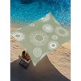 thumbnail image 2 of Sun Shade Sail 8'x10' Sage Green Circle Rectangle Sun Shade Sails Canopy Waterproof Lines Modern Abstract Art Outdoor Sunshades Sand UV Block Cover Shades Cloth for Patio Backyard Garden Deck Porch, 2 of 9