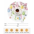 thumbnail image 6 of 13 Inch Round Placemats Set of 6, Easter Eggs Non Slip Heat Insulation PP Table Mats, Butterfly Flowers Spring Watercolor Branch Floral Washable Place Mats for Kitchen Dining Party Table Decor, 6 of 7