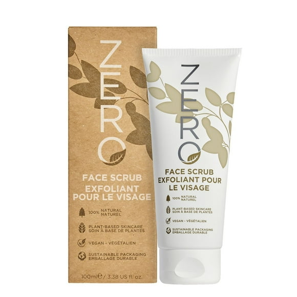 ZERO 100% Naturel Exfoliant Pour Le Visage À base de plantes et emballé de manière durable
