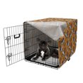 thumbnail image 5 of Tropical Dog Crate Cover, Palm Leaves on an Amber Tone Backdrop, Easy to Use Pet Kennel Cover Small Dogs Puppies Kittens, 7 Sizes, Amber Multicolor, by Ambesonne, 5 of 6