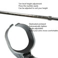 thumbnail image 3 of Bastón para caminar Muletas de codo plegables Muletas de antebrazo telescópicas Puño ergonómico de altura ajustable, Aluminio, Ligero (Plata), 3 of 5