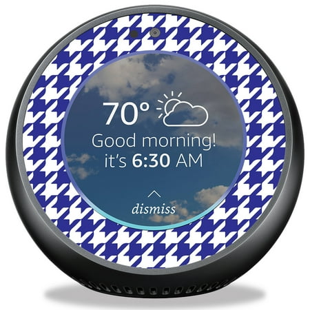 Houndstooth Wrap - Skin for Amazon Echo Spot - Blue Houndstooth| MightySkins Protective, Durable, and Unique Vinyl Decal wrap cover | Easy To Apply, Remove, and Change Styles | Made in the USA