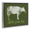 thumbnail image 4 of Stupell Industries Grass Fed Cow Animals Painting Gray Floater Framed Canvas Art Print Wall Art, 31 x 25, 4 of 10