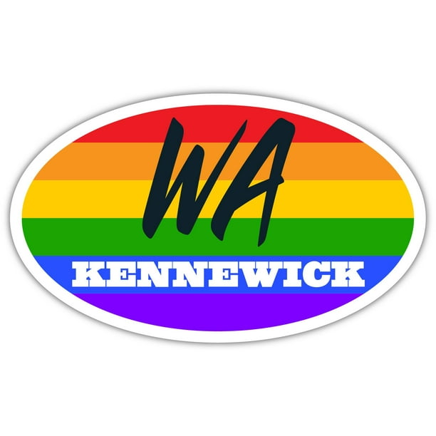 Kennewick WA Washington Benton County Rainbow Pride Flag 6 Stripes