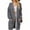 Dark Gray, variant on Casual Long Sleeve Knit Outerwear Button Down Oversized Fit Women All Season Winter Duster Tops Light Ashy 2XL