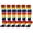 Regular Rainbow, variant on COUVER 6-Pack Unisex Youth Knee High Referee Socks, Black, Youth Extra Small 1 to 3T