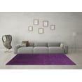 thumbnail image 3 of Ahgly Company Indoor Round Abstract Purple Modern Area Rugs, 4' Round, 3 of 4