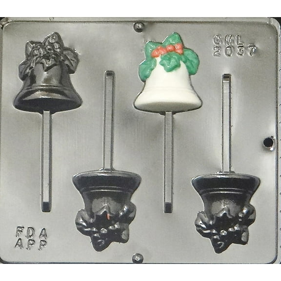 2037 Bell Pops Lollipop Chocolate Candy Mold