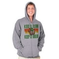 thumbnail image 4 of Woodsy Owl Keep it Clean and Green Zip Up Hoodie Men's Women's Brisco Brands S, 4 of 5