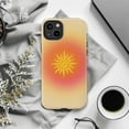 thumbnail image 6 of Minimalist Yellow Sun Design Phone Case with Gradient Orange Background, Lightweight Protective iPhone Cover for iPhone 16 15 14 13 12 11 Pro Max Mini, 6 of 6