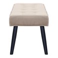 thumbnail image 4 of Costaelm Hank Tufted Velvet Upholstered Bench, Velvet Taupe, 4 of 7