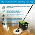 thumbnail image 2 of Spinning Mop and Bucket with Wringer Set for Home - 360 Spin Mop with Adjustable Handle & Bucket with Wheels - 1 Microfiber Mop Head - Mop and Bucket Set for Floor Cleaning at Home, Office, Hotel, 2 of 8