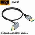 thumbnail image 6 of 0.5M Nylon HD 8K@60Hz 4K@120Hz 48Gbps Ultra HDR V2.1 1080P HDMI Male UP/Left/Right/Down Extension Cable for HDTV PS4 Switch For, 6 of 6