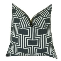 Plutus 20 x 36 in. Double Sided King Size Conduit Espresso Handmade Throw Pillow - Black & White