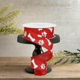 thumbnail image 3 of 1.5" Paw Print Royal Ribbon: Red  White (10 Yards), 3 of 5