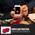 thumbnail image 2 of Heart-shape Jewelry Ring Box Portable Ring Box for Wedding Double Ring Gift Box, 2 of 8