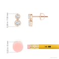 thumbnail image 2 of ANGARA Lab Grown Two Stone Diamond Infinity Earrings for Women in 14K Rose Gold (Size-2.9mm| Color-F-G| Clarity-VS) | April Birthstone, Anniversary Jewelry Gift for Women | Lab-Grown Diamond Earrings, 2 of 5