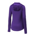 thumbnail image 4 of Sport Tek Adult Female Women Plain Long Sleeves Pullover Purple Medium, 4 of 4