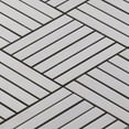 thumbnail image 4 of Sample - Brushed Nickel Stainless Steel Metallic Parquet Mosaic Tile Kitchen Backsplash, 4 of 6