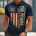 thumbnail image 3 of 250 Anniversary USA Shirt, Short Sleeves Patriotic Shirts for Men, USA Graphic 4th of July Shirt for Men, 3 of 5