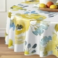 thumbnail image 2 of Round Tablecloth 60 inch, Floral Round Table Cloth, Stain Resistance, Water Repellent and Wrinkle-Free, Fall Flower Circle Tablecloth for Home Kitchen Dining Party Patio Indoor and Outdoor Use, 2 of 5