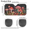 thumbnail image 5 of Jeiento Red Mushroom Windshield Sun Shade for Truck SUV Car Foldable indshield Sunshade Car Front Sunshade Blocks Sun Visor Easy to Install Universal Vehicle Accessories, 5 of 6