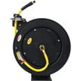 thumbnail image 4 of Air Hose Reel Retractable, Air Hose Reel 3/8" Inch x 50' Ft SBR Rubber Hose, Max 300PSI Reinforced Steel Construction, Heavy Duty Industrial Steel Single Arm Construction, 4 of 7