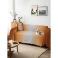 thumbnail image 3 of Dark Burnt Orange Ombre Couch Cover for 2 Cushion Couch, Modern Grey Gradient Farmhouse Art Washable Love Seat Sofa Covers Slipcover, Throw Sofa Covers for Pets, Furniture Protector 71"x102", 3 of 9