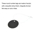 thumbnail image 4 of Uxcell 1.17 inch Round Plastic Tags Tear Proof Waterproof Price Tags with Tie 25 Pcs Black, 4 of 5