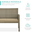 thumbnail image 4 of Best Choice Products 4-Piece Outdoor Wicker Patio Conversation Furniture Set w/ Table, Cushions - Taupe/Desert, 4 of 8