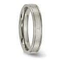 thumbnail image 4 of Chisel Titanium Brushed Center 4mm Roman Numerals Band, 4 of 7