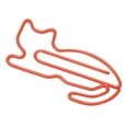 thumbnail image 4 of 100pcs Chat Forme Trombones Processus de Placage Augmenté Résistance au Glissement Clips de Papier Mignons pour Bureau École Rouge, 4 of 14
