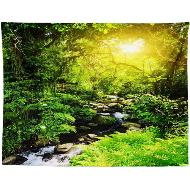 Tapestry Forest Wall Room Aesthetic, 150 x 130 cm, microtela