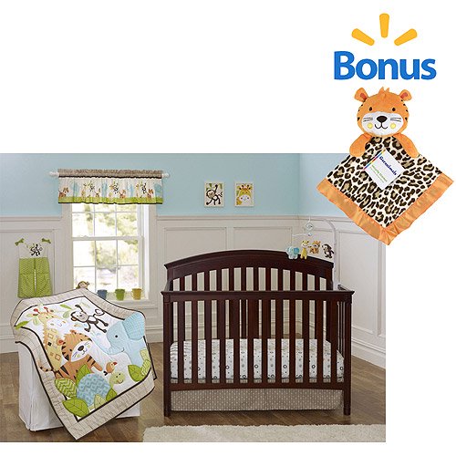 Garanimals Tribal Tales 3-Piece Crib Bedding Set w/Bonus Blanket