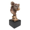 thumbnail image 2 of Exotic Australian Koala Bear Head Bust Statue In Bronze Electroplated Finish, 2 of 5
