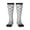 2 Black-1, variant on Retro sketch flower lines Knee Socks, High Socks Long Stretchy Sock Women Knee High Stocking, Long Socks for Women