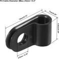 thumbnail image 5 of Clips de Cable de Nylon ZHAOCHENG 200uds Tipo R 5mm Negro CC-0.5, 5 of 5