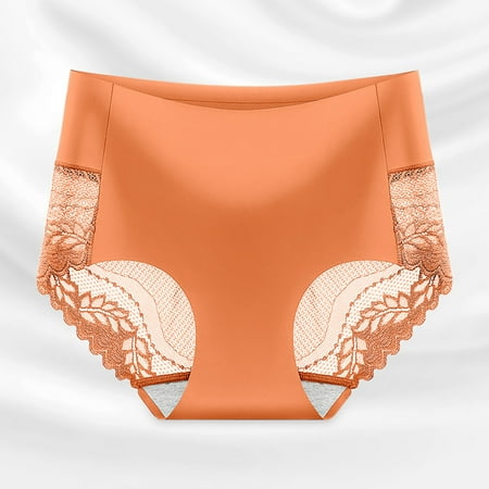 

Kayannuo Underwear Women Clearance Women s Lace Abdomen Mid-rise Waist And Hip Lift Comfortable Body Breathable Underwear Briefs Orange